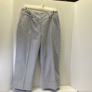 Julie Mitchell Urban Collection Capri Blue and White Stripe Pants Size 4
